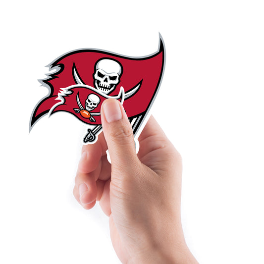 Sheet of 5 -Tampa Bay Buccaneers:  2021 Logo Minis        - Officially Licensed NFL Removable Wall   Adhesive Decal