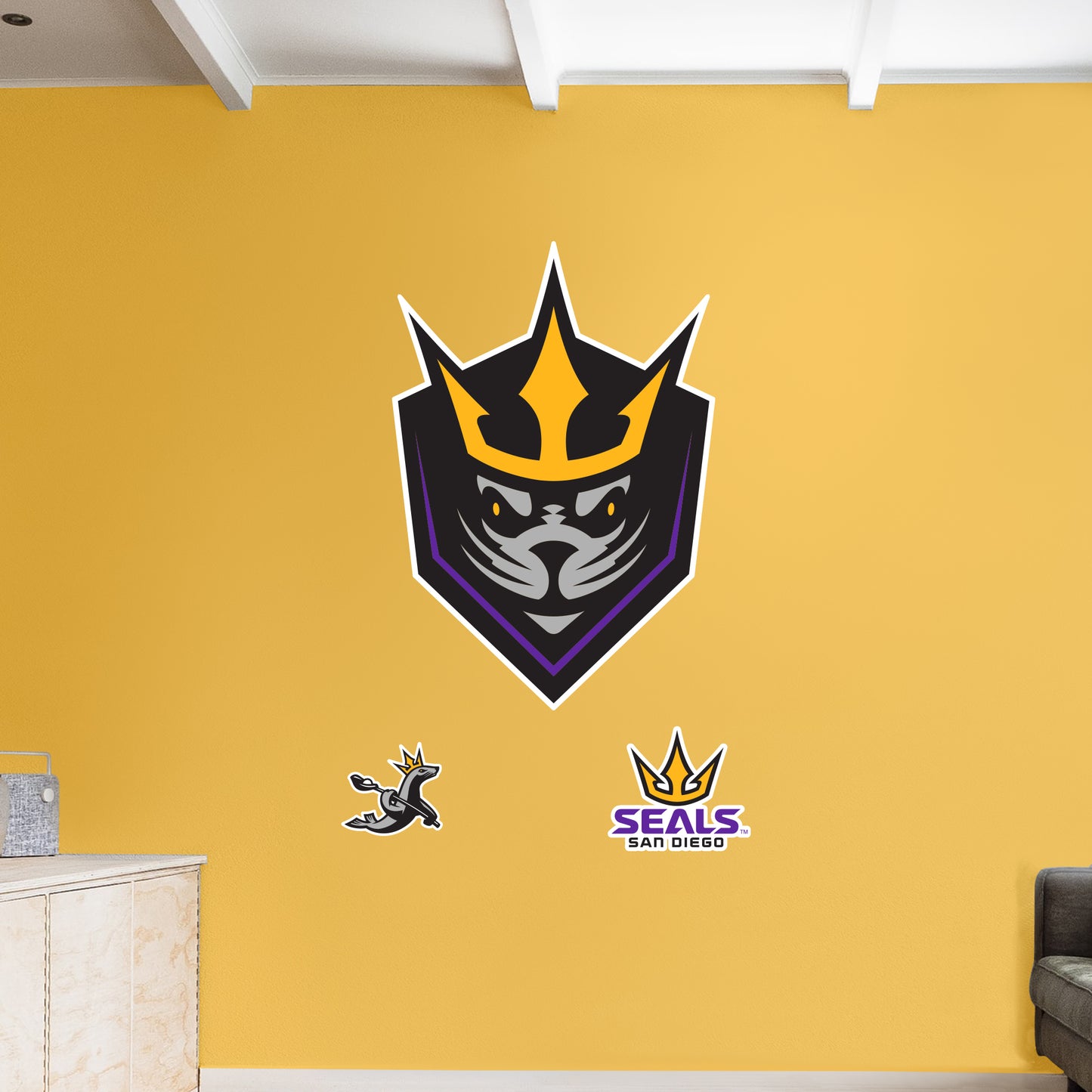 San Diego Seals:   Logo        - Officially Licensed NLL Removable     Adhesive Decal