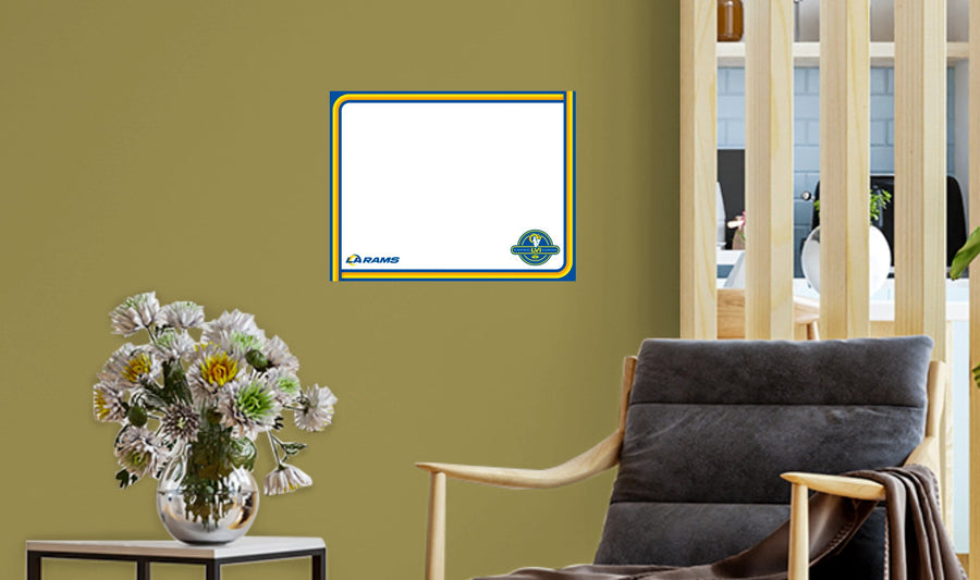 Los Angeles Rams - 2022 Super Bowl LVI Champions - Dry Erase Whiteboard - Official NFL - Reusable Vinyl Wall Decal