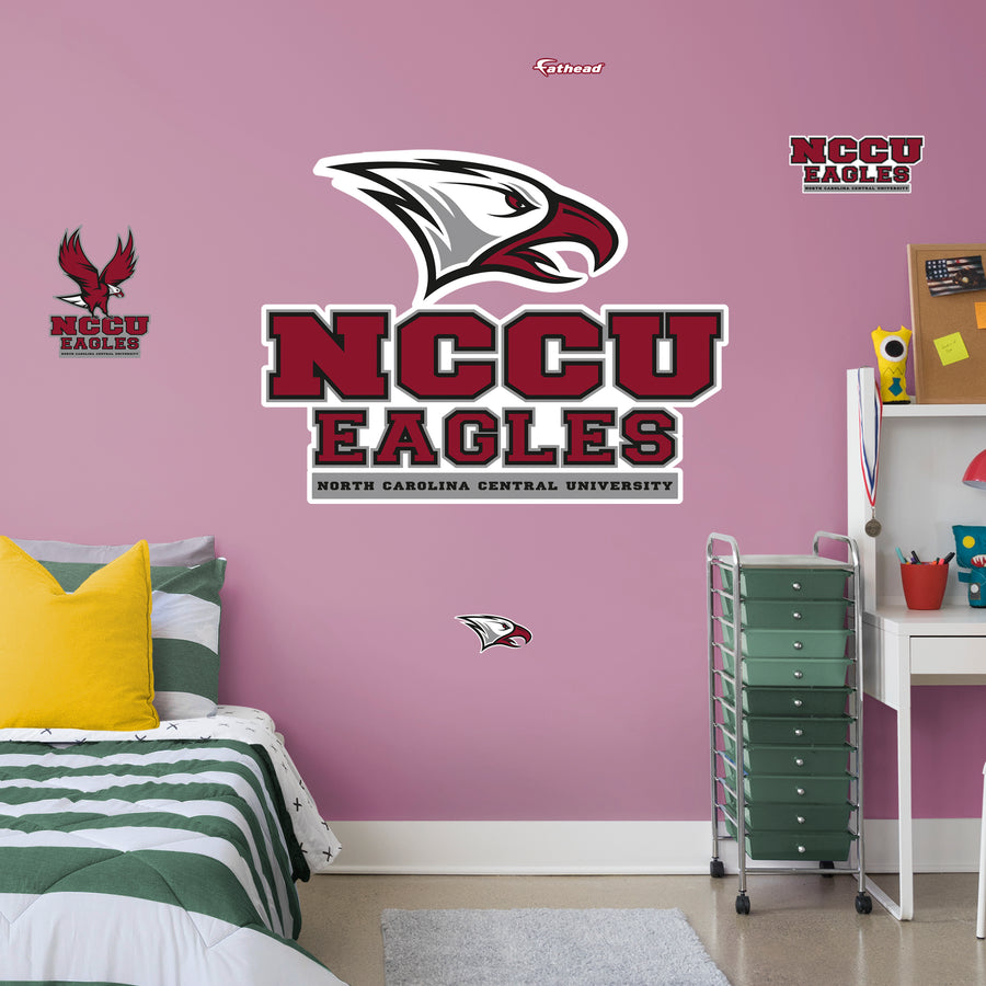 North Carolina Central University - RealBig Collection - Official NCAA - Reusable Vinyl Wall Decals
