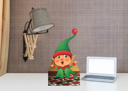 Christmas: Green Elf Mini   Cardstock Cutout  -      Stand Out