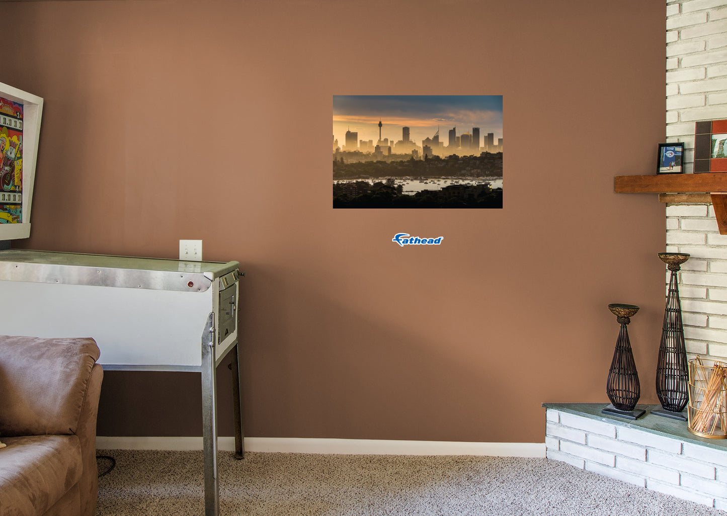 Generic Scenery:  Crowded Poster        -   Removable     Adhesive Decal