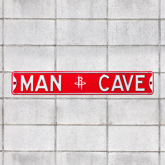 Houston Rockets: Man Cave - Officially Licensed NBA Metal Street Sign