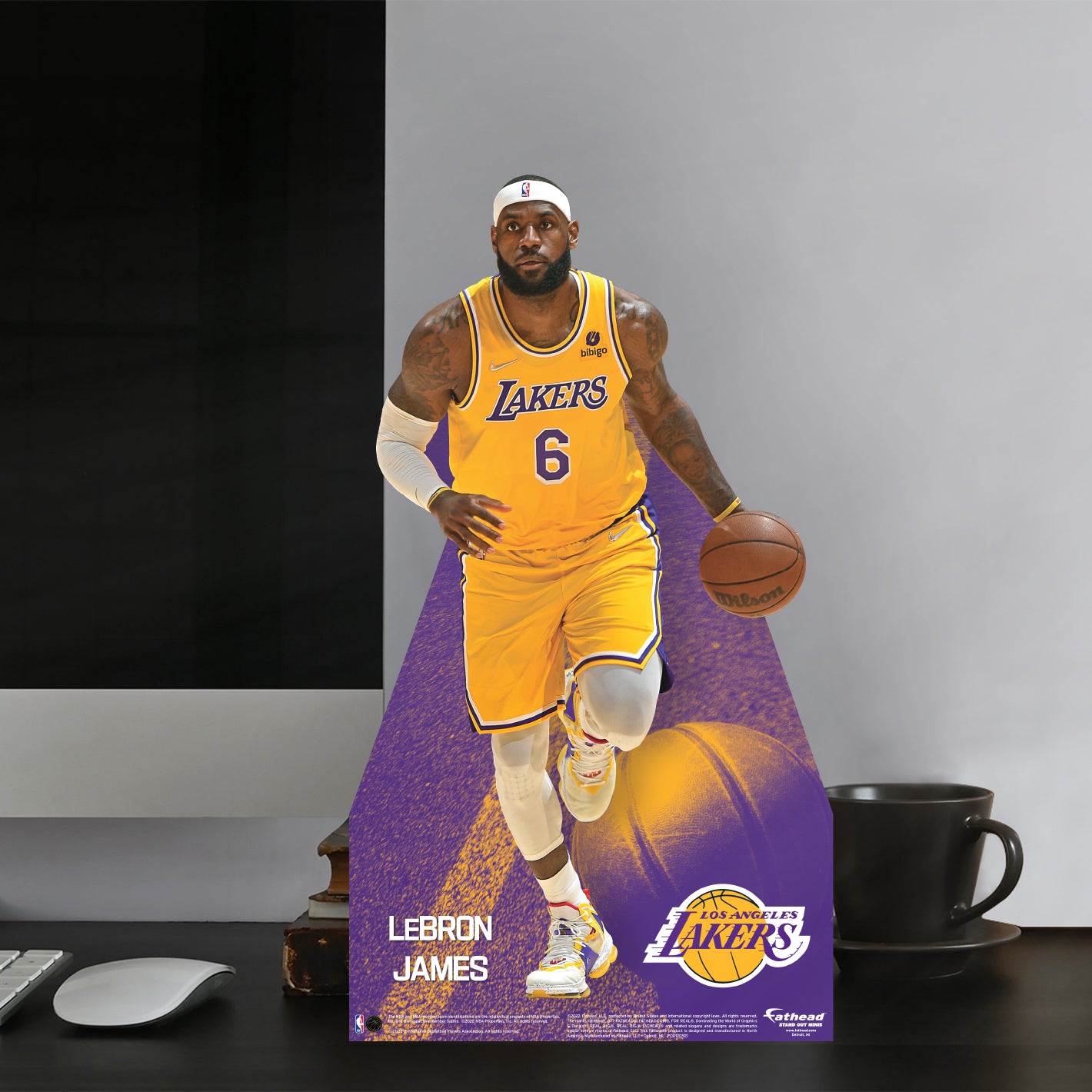 Los Angeles Lakers: LeBron James Mini Cardstock Cutout - Officially Licensed NBA Stand Out