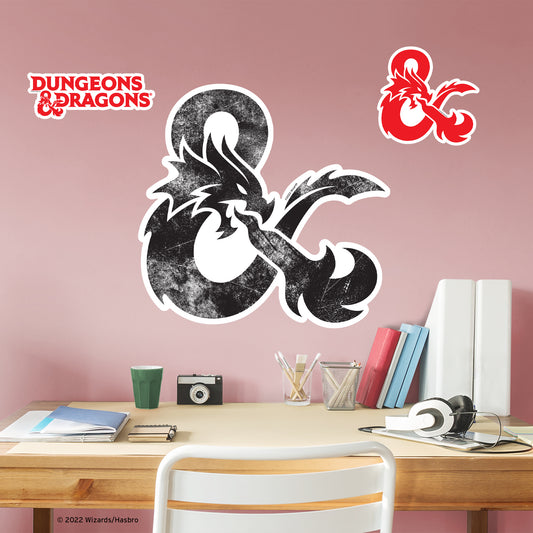Dungeons & Dragons:  Logo Icon        - Officially Licensed Hasbro Removable     Adhesive Decal