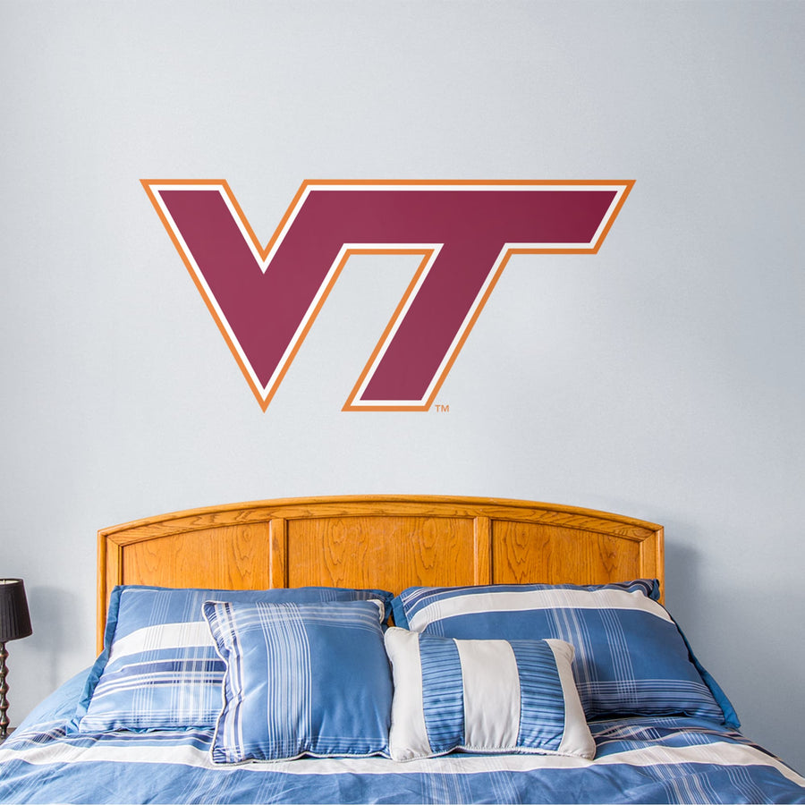 Virginia Tech Hokies - RealBig Logo Collection - Official NCAA - Reusable Vinyl Wall Decals