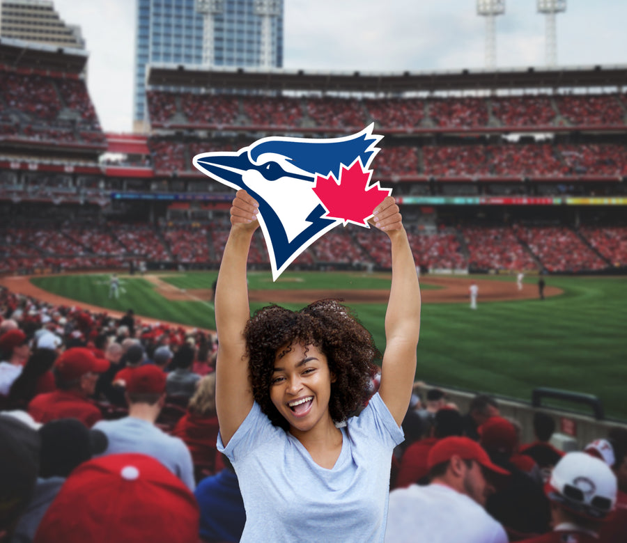 Logo - Big Head - Official MLB - Toronto Blue Jays - Foam Core Cutout