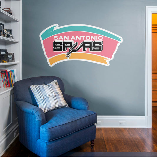 San Antonio Spurs: Classic Logo - Officially Licensed NBA Removable Wall Decal