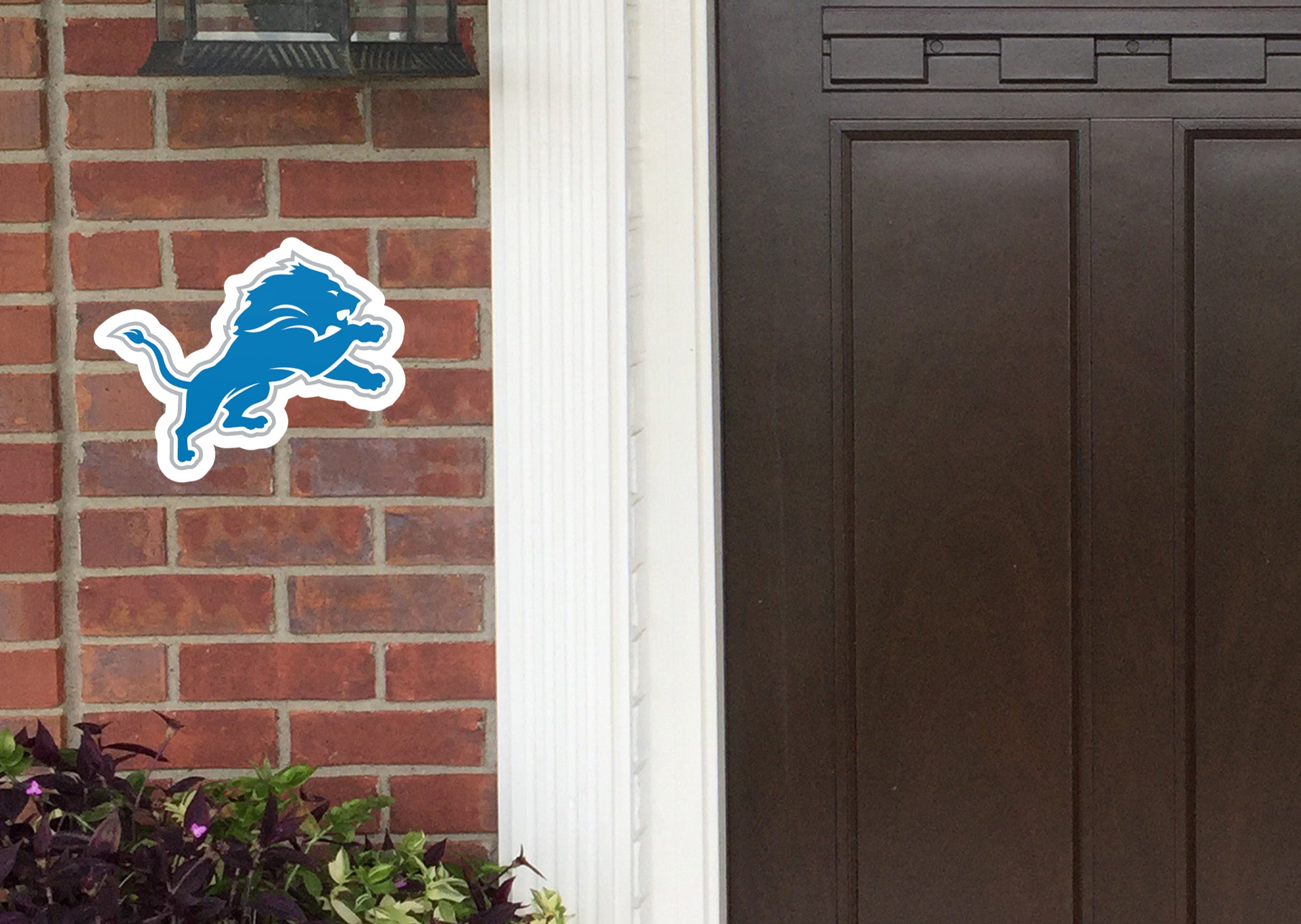 Detroit Lions: Alumigraphic Logo - NFL Outdoor Graphic 32W x 24H