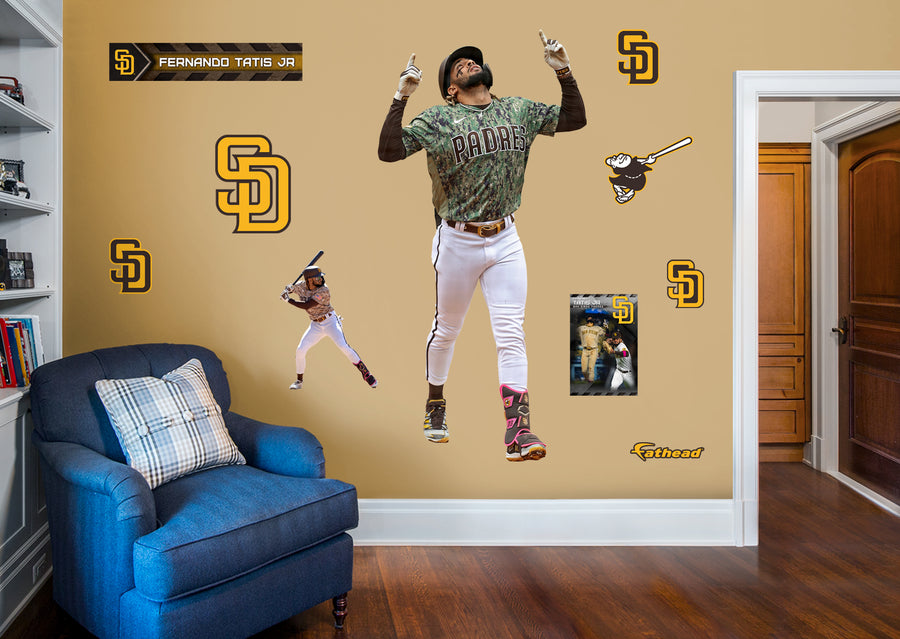 Fernando Tatis Jr. - RealBig Sky Point Collection - Official MLB - San Diego Padres - Reusable Vinyl Wall Decals