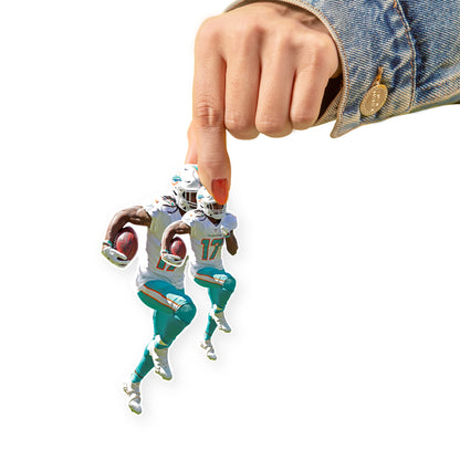 Miami Dolphins: Jaylen Waddle  Minis        - Officially Licensed NFL Removable     Adhesive Decal