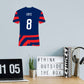 Julie Ertz Jersey Graphic Icon - Officially Licensed USWNT Removable Adhesive Decal