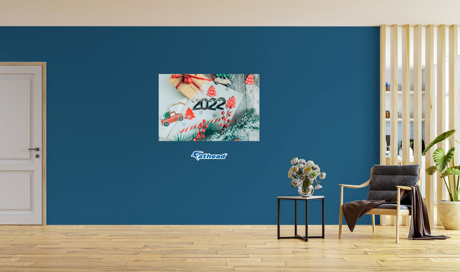 New Year: Flatlets Poster - Removable Adhesive Decal