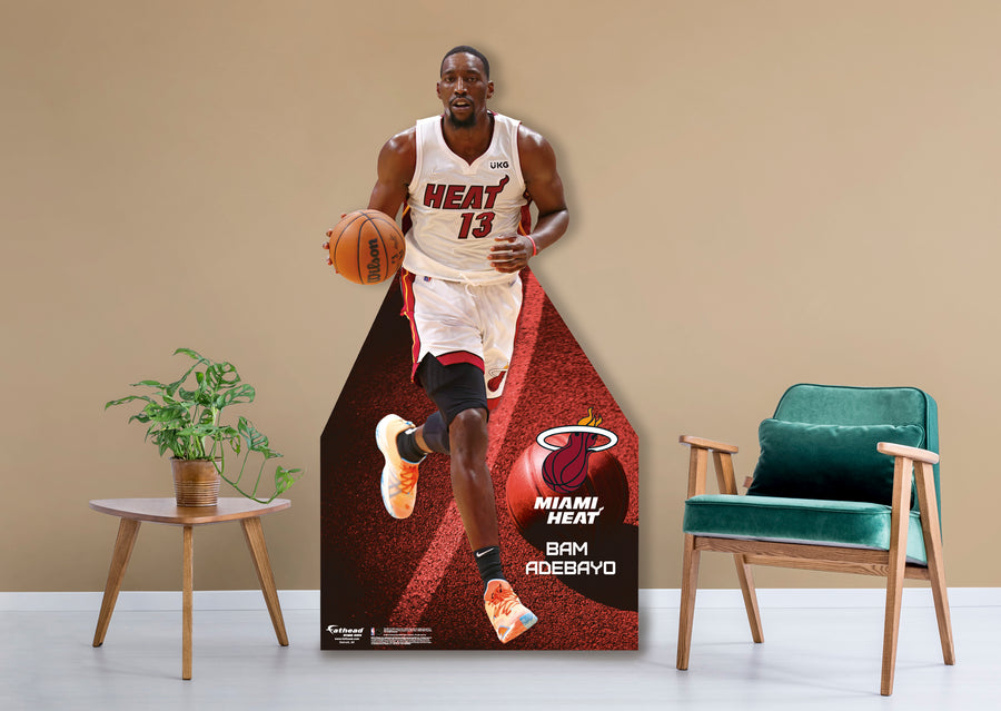 Bam Adebayo - Life-Size Stand Out - Official NBA - Miami Heat - Foam Core Cutout