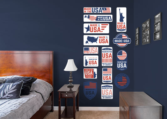 Made in the USA Collection            Removable Wall   Adhesive Decal