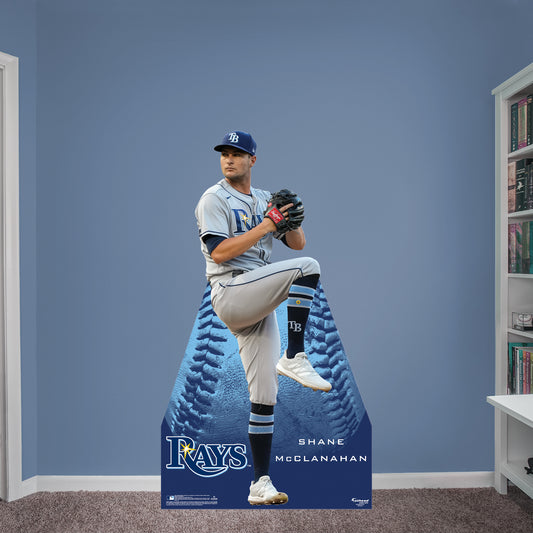 Tampa Bay Rays: Shane McClanahan 2022  Life-Size   Foam Core Cutout  - Officially Licensed MLB    Stand Out