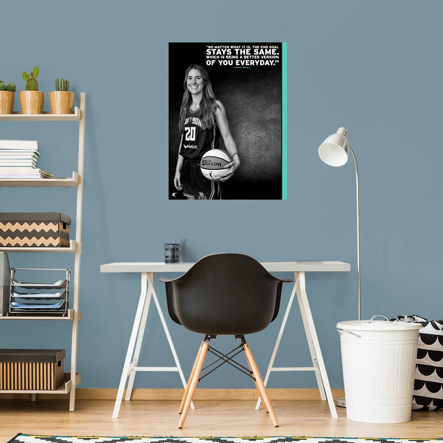 New York Liberty: Sabrina Ionescu Inspirational Poster - Officially Licensed WNBA Removable Adhesive Decal
