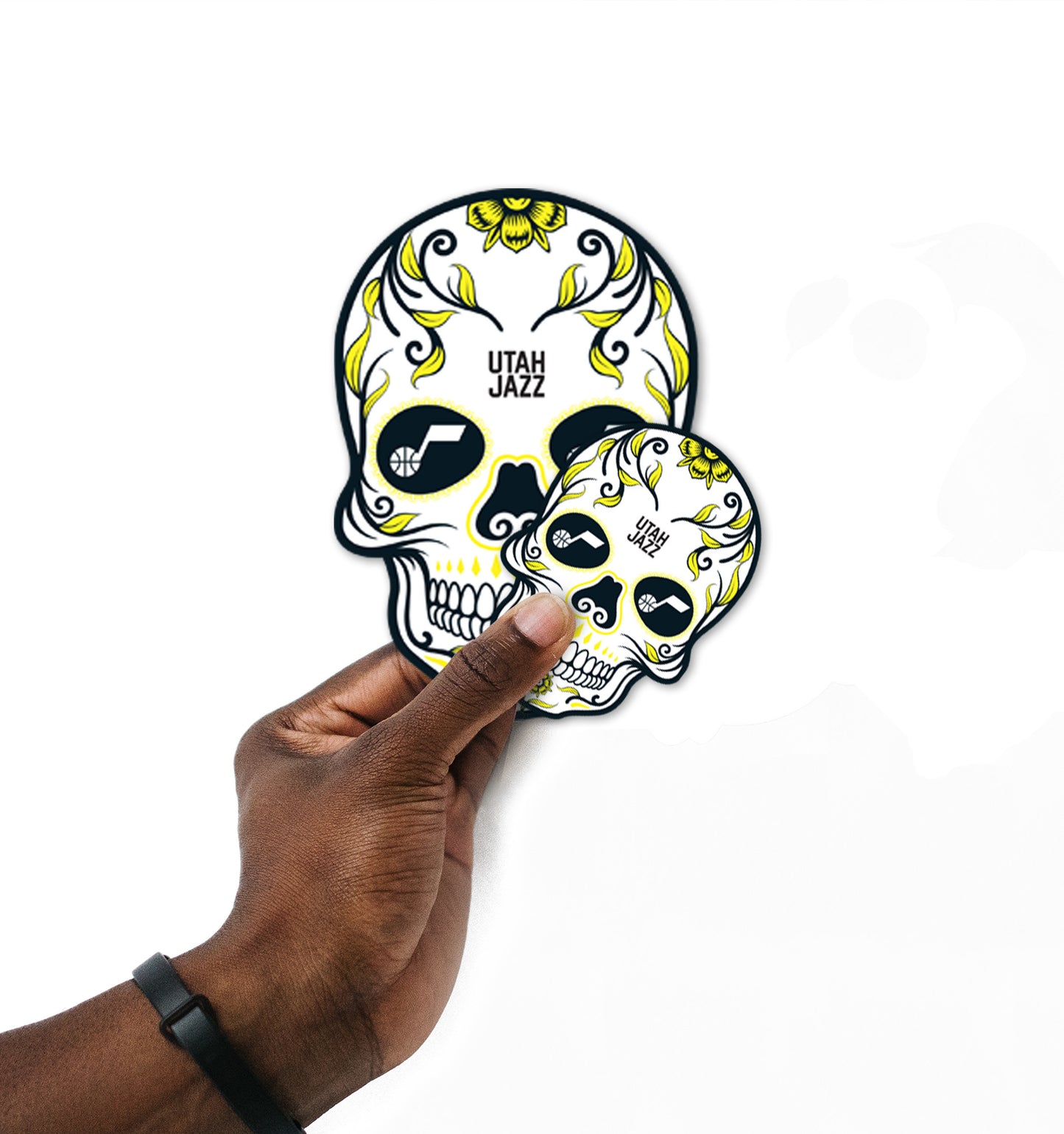 Utah Jazz:   Skull Logo Minis        - Officially Licensed NBA Removable     Adhesive Decal