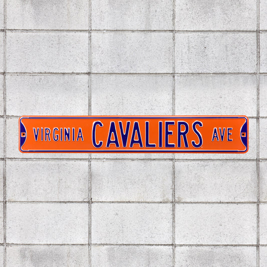 Virginia Cavaliers: Virginia Cavaliers Avenue (Orange) - Officially Licensed Metal Street Sign
