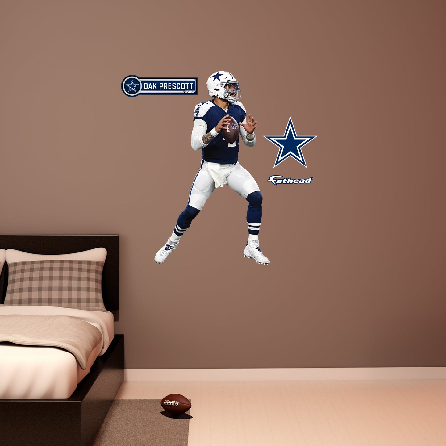 Dallas Cowboys: Dak Prescott Thanksgiving        - Officially Licensed NFL Removable     Adhesive Decal