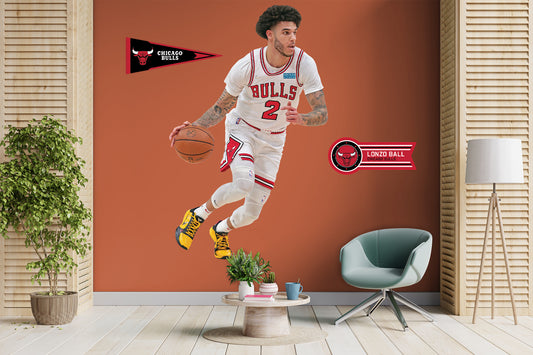 Chicago Bulls: Lonzo Ball 2021        - Officially Licensed NBA Removable     Adhesive Decal