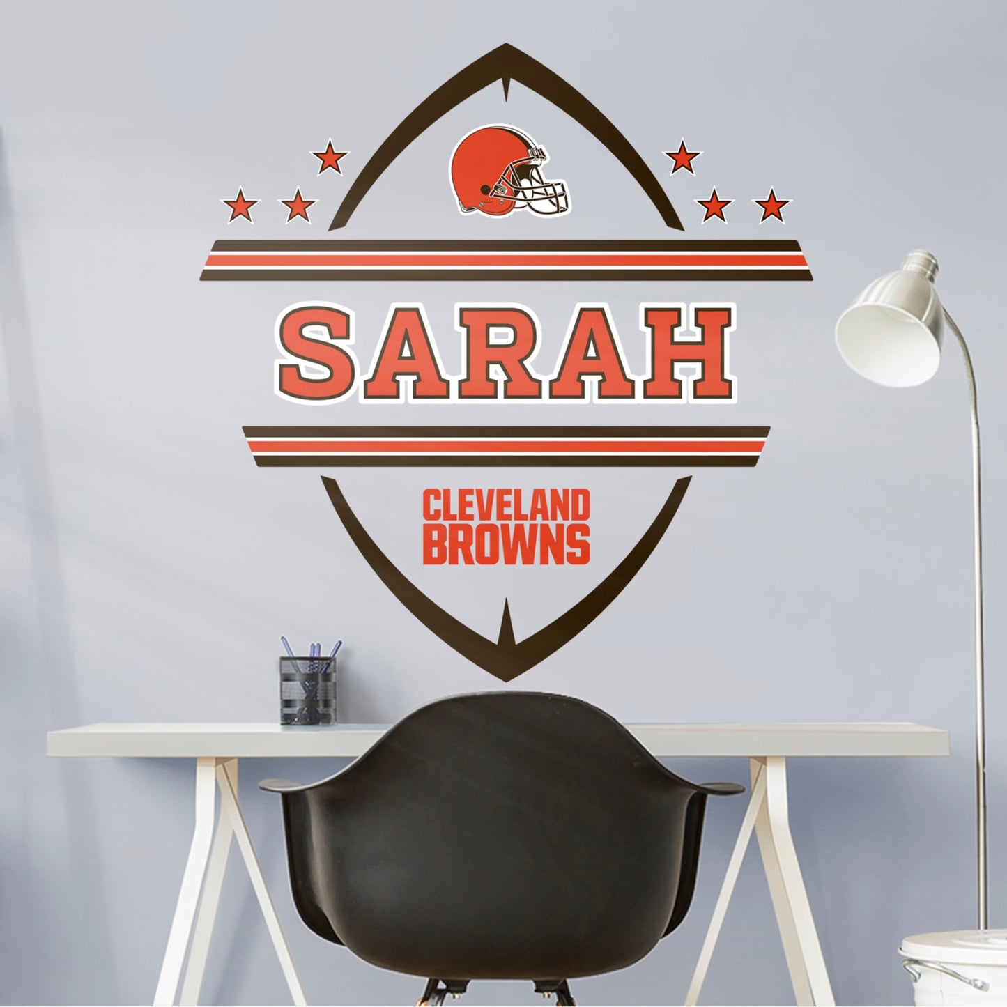 Cleveland Browns: Personalized Name - Officially Licensed NFL Transfer Decal