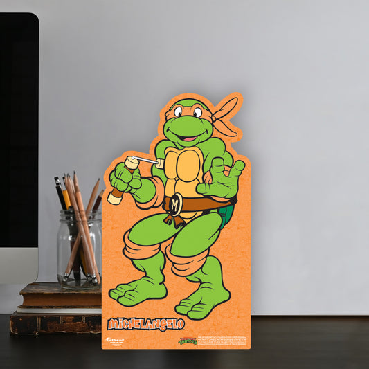 Teenage Mutant Ninja Turtles: Michelangelo Mini Cardstock Cutout - Officially Licensed Nickelodeon Stand Out