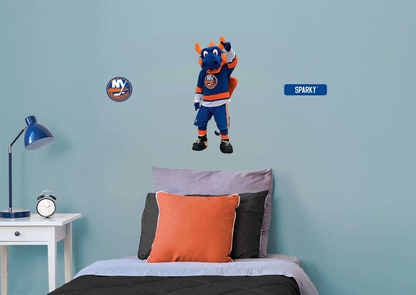 New York Islanders: Sparky 2021 Mascot        - Officially Licensed NHL Removable Wall   Adhesive Decal