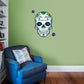 Minnesota Timberwolves: Skull - Officially Licensed NBA Removable Adhesive Decal