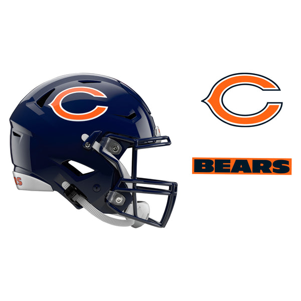 CHICAGO BEARS HELMET Vinyl Decal / Sticker ** 5 Sizes **