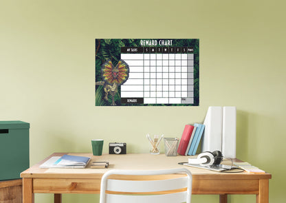 Jurassic Park: Dilophosaurus Reward Chart Dry Erase - Officially Licensed NBC Universal Removable Adhesive Decal