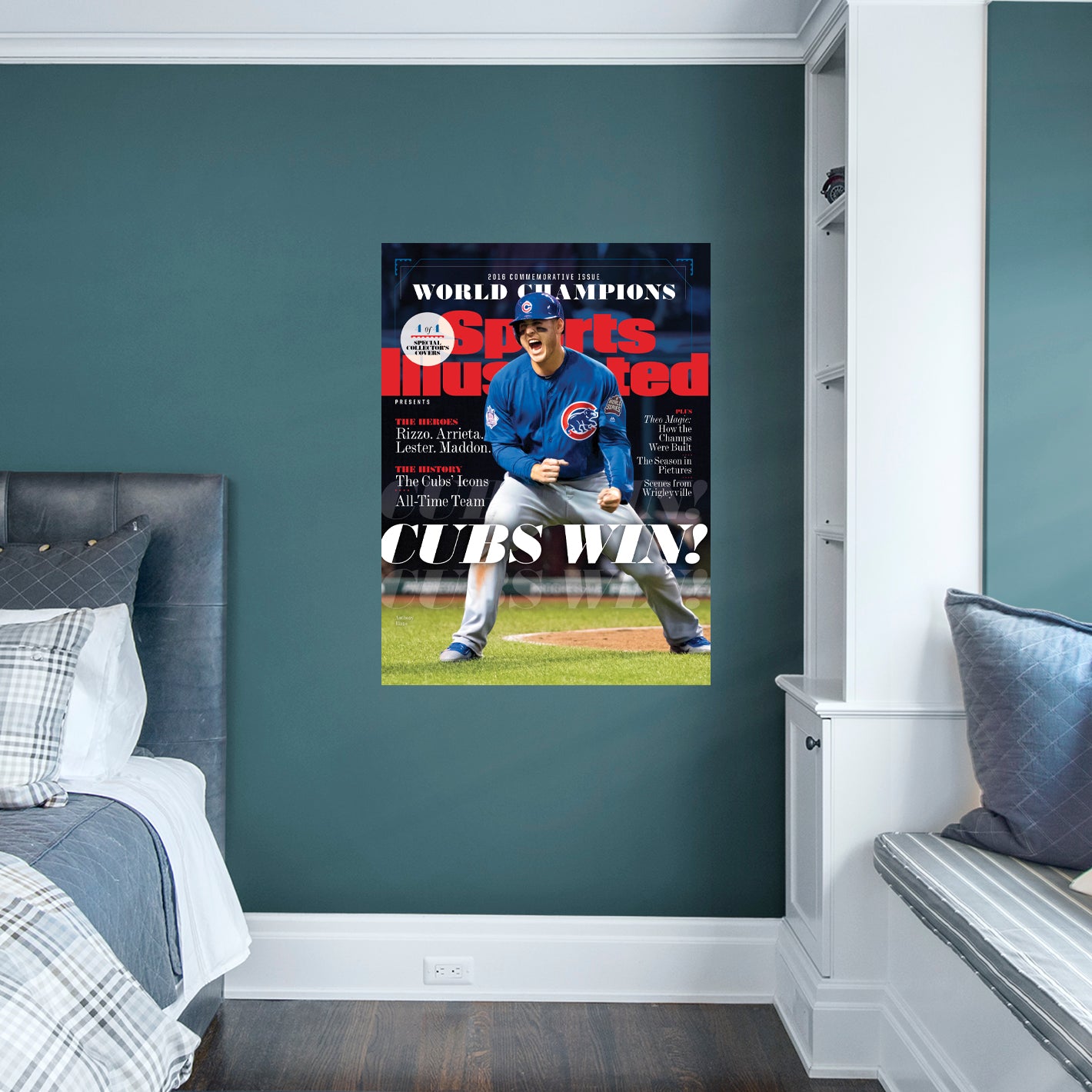 Chicago Cubs, 2016 World Series Champions Sports Illustrated Cover Poster