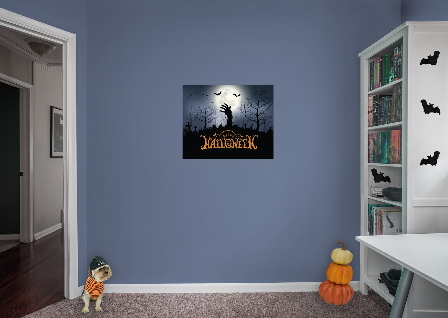 Halloween:  Zombie Hand Mural        -   Removable Wall   Adhesive Decal