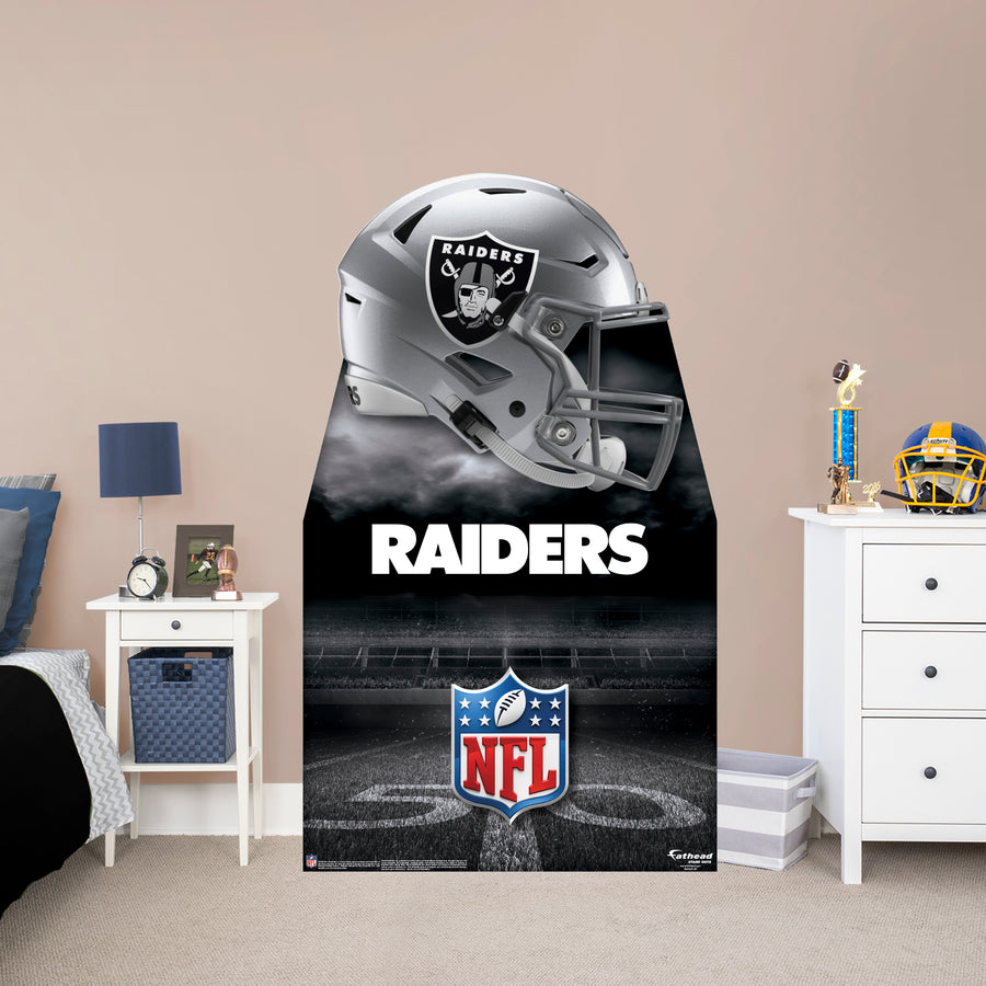 Las Vegas Raiders Helmet - Life-Size Stand Out - Official NFL - Foam Core Cutout