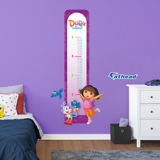 Dora the Explorer: Dora and Boots Birds Growth Chart - Officially Licensed Nickelodeon Removable Adhesive Decal