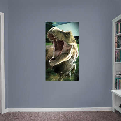 Jurassic World Dominion: T-Rex Drive-In Poster - Officially Licensed NBC Universal Removable Adhesive Decal