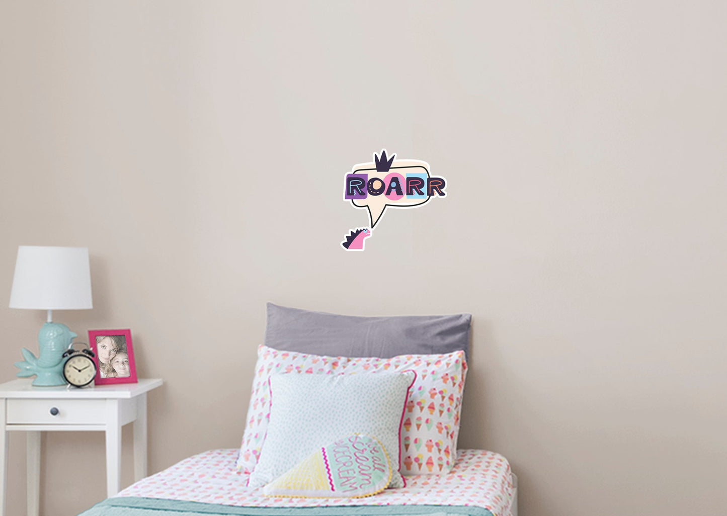 Dinosaurs:  Roarr Icon        -   Removable Wall   Adhesive Decal