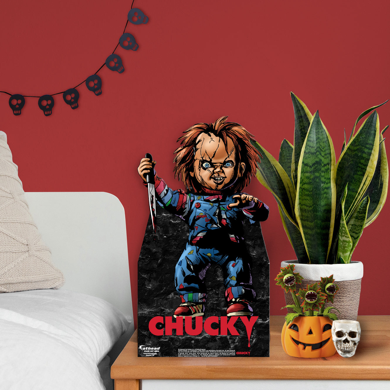 Chucky: Chucky Scarred  Mini   Cardstock Cutout  - Officially Licensed NBC Universal    Stand Out