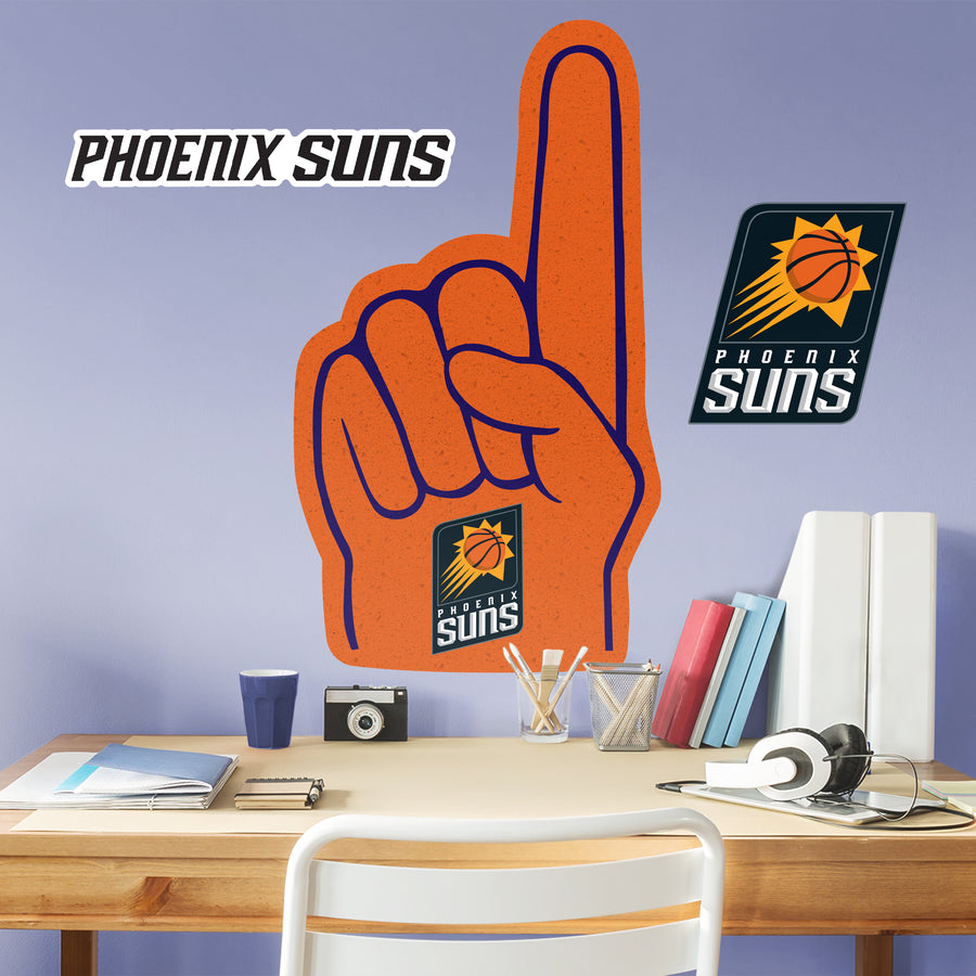 Phoenix Suns - RealBig Foam Finger Collection - Official NBA - Reusable Vinyl Wall Decals