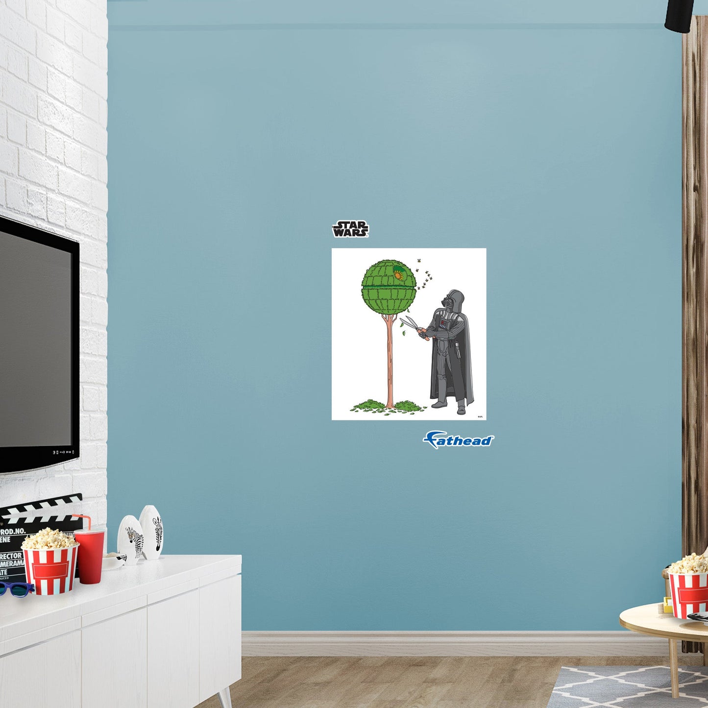 Darth Vader Cleaning The Trees Poster        - Officially Licensed Star Wars Removable     Adhesive Decal