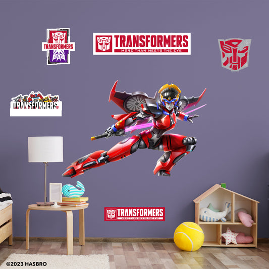 Transformers: Windblade RealBig        - Officially Licensed Hasbro Removable     Adhesive Decal