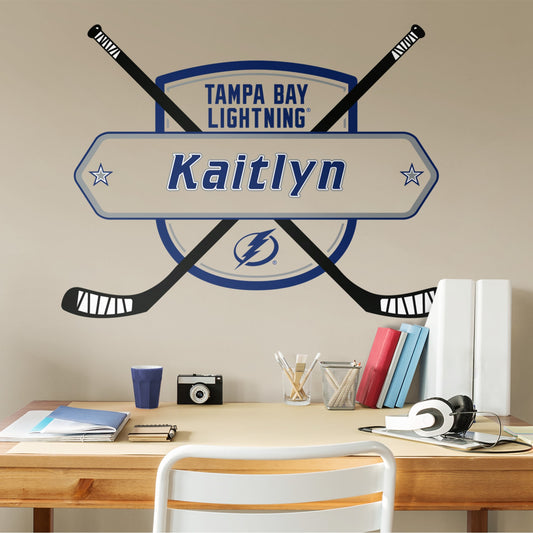 Tampa Bay Lightning: Personalized Name - Officially Licensed NHL Transfer Decal