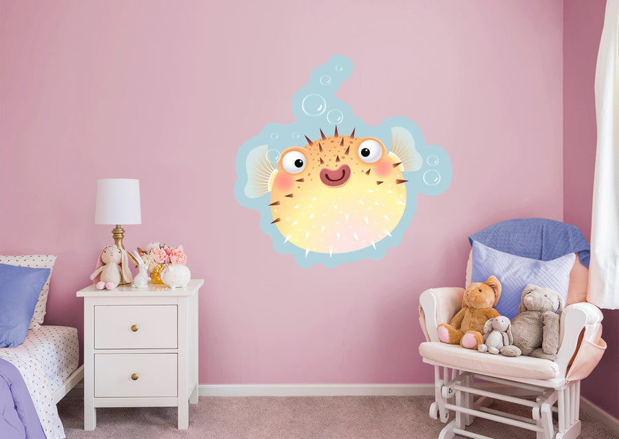 Nursery:  Spiky Creature Icon        -   Removable Wall   Adhesive Decal