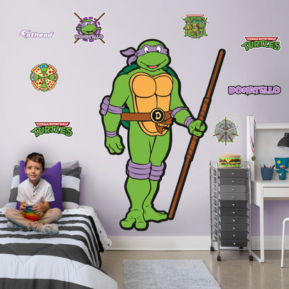 Teenage Mutant Ninja Turtles: Donatello Classic RealBig        - Officially Licensed Nickelodeon Removable     Adhesive Decal