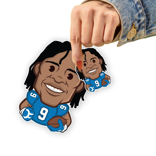 Detroit Lions: Jameson Williams  Emoji Minis        - Officially Licensed NFLPA Removable     Adhesive Decal
