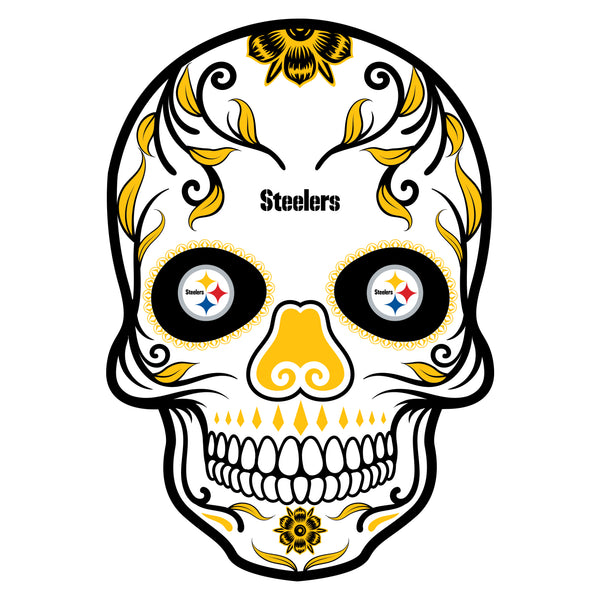 Pittsburgh Steelers Skull For Halloween Graphic All Over