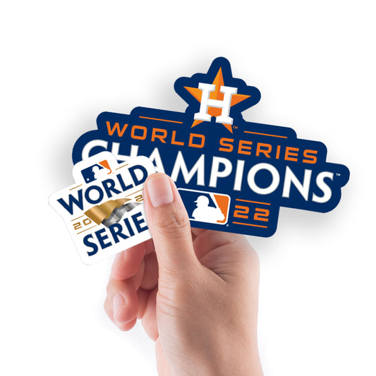Houston Astros:  2022 World Series Champions Minis        - Officially Licensed MLB Removable     Adhesive Decal