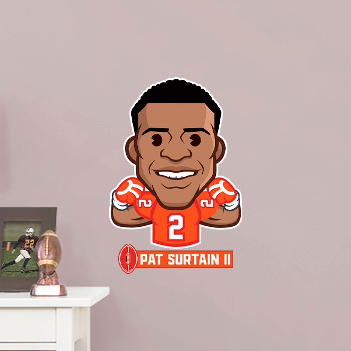 Denver Broncos: Pat Surtain II Emoji - Officially Licensed NFLPA Removable Adhesive Decal