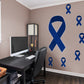 Giant Colon Cancer Ribbon  + 6 Decals (24"W x 51"H)