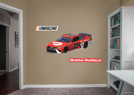 Bubba Wallace 2021 Doordash Car        - Officially Licensed NASCAR Removable     Adhesive Decal